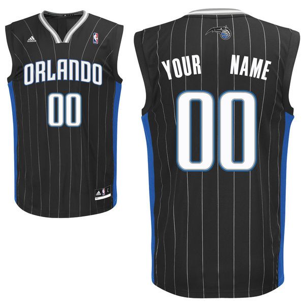 Adidas Orlando Magic Youth Custom Replica Alternate Black NBA Jersey->customized nba jersey->Custom Jersey